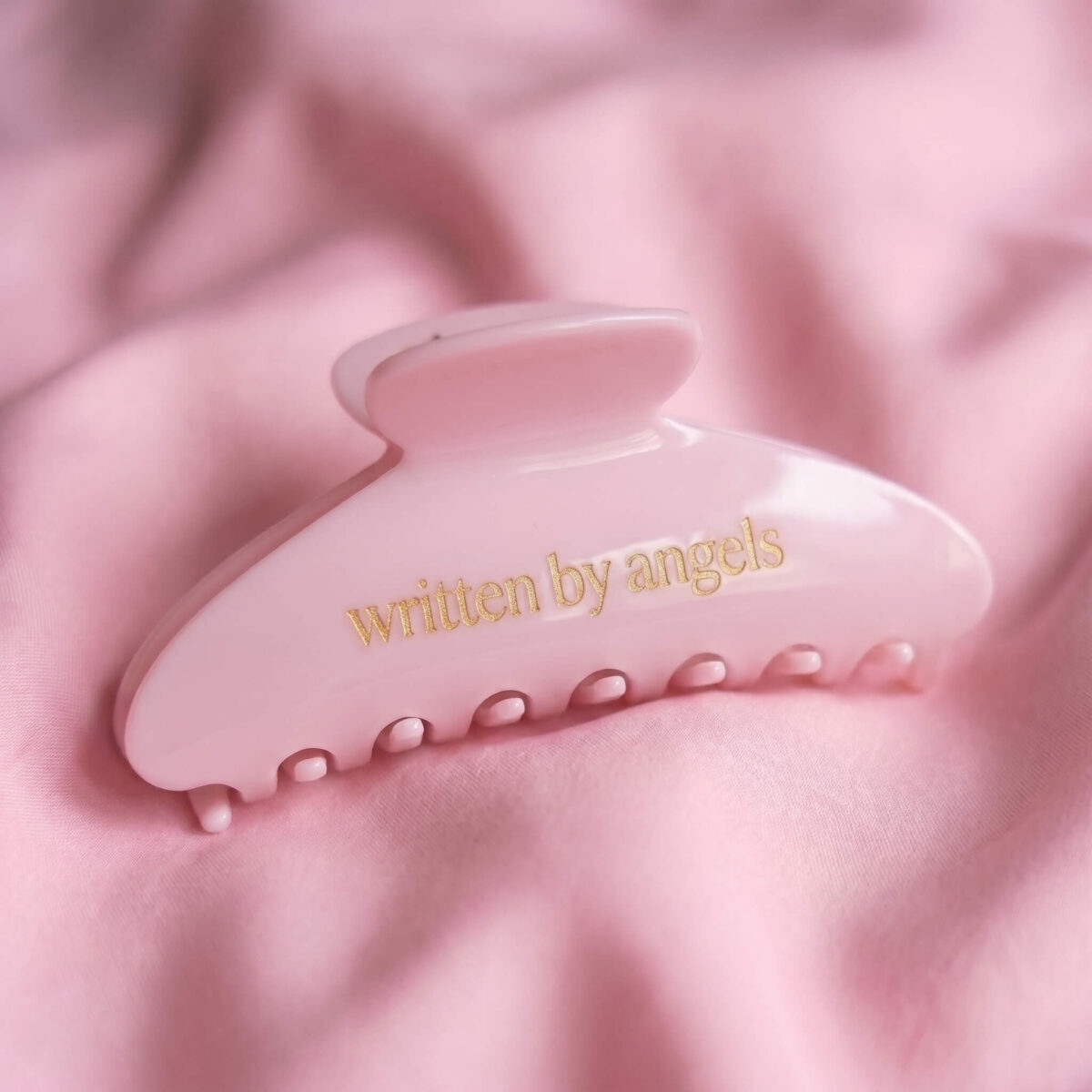 Written by Angels — powder pink
